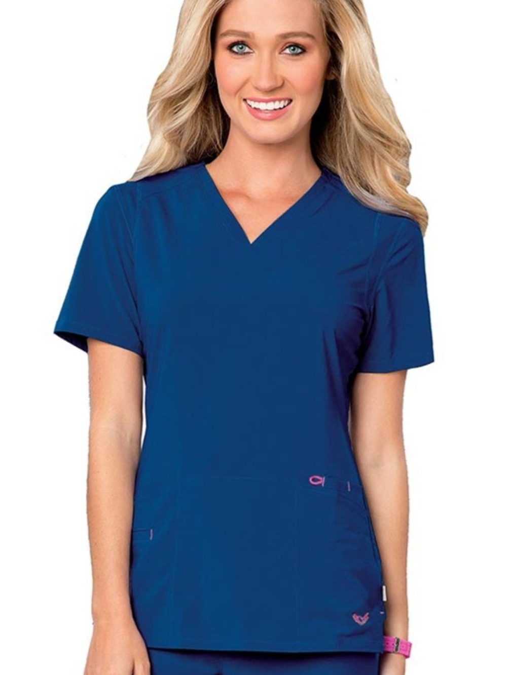 Smitten Rock Goddess Scrub Top-Galaxy Blue-Sz Small-Style #S101002